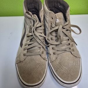 Vans Off the Wall Men's Tan High-Top Sneakers